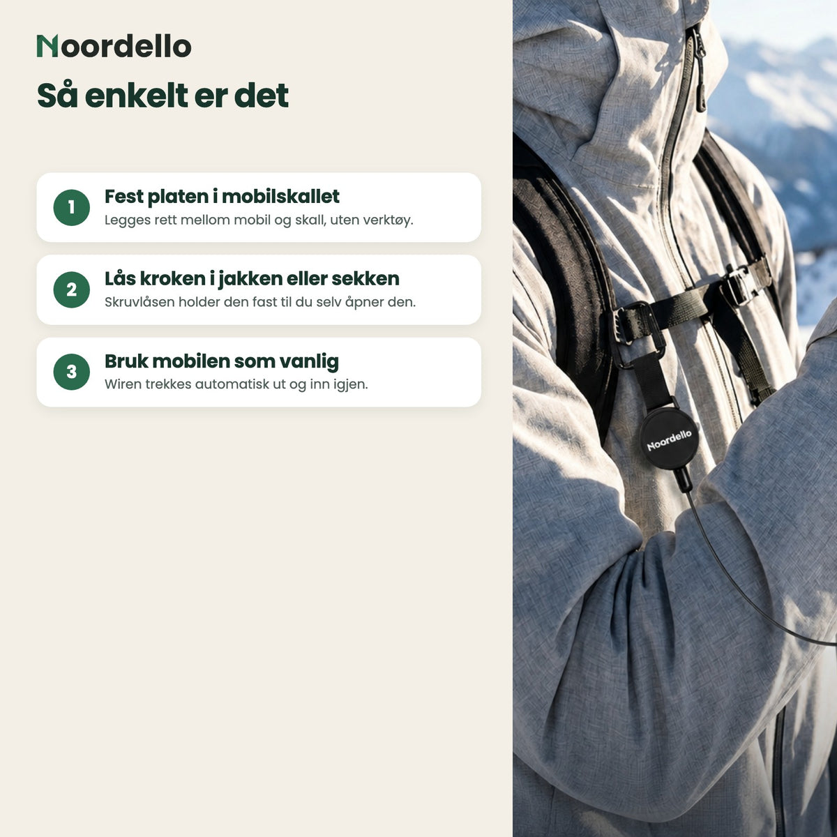 Slik fungerer Noordello's Mobilvakt i tre steg